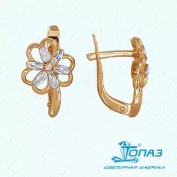 Серьги из красного золота Линии Любви