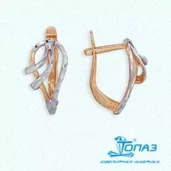 Серьги из красного золота Линии Любви