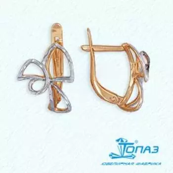 Серьги из красного золота Линии Любви