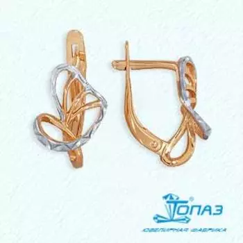 Серьги из красного золота Линии Любви