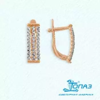 Серьги из красного золота Линии Любви