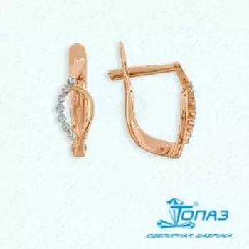 Серьги из красного золота Линии Любви