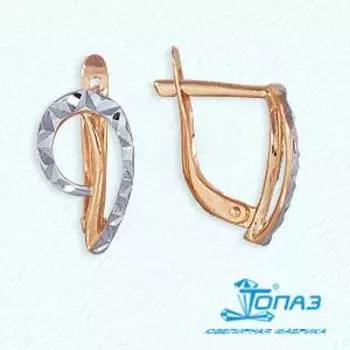 Серьги из красного золота Линии Любви