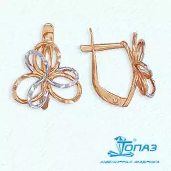 Серьги из красного золота Линии Любви