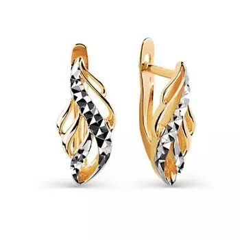 Серьги из красного золота Линии Любви