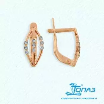 Серьги из красного золота Линии Любви