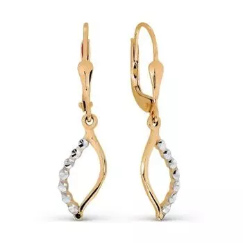 Серьги из красного золота Линии Любви