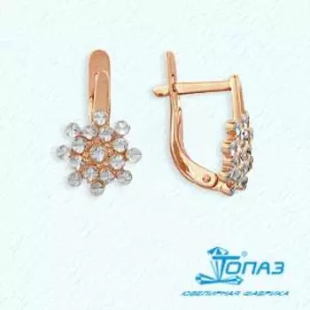 Серьги из красного золота Линии Любви