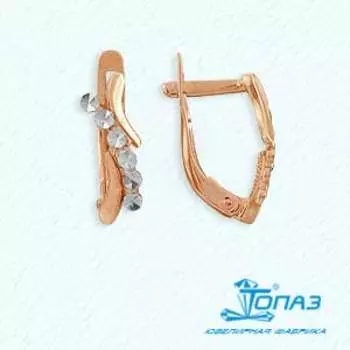 Серьги из красного золота Линии Любви