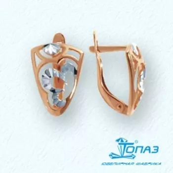 Серьги из красного золота Линии Любви