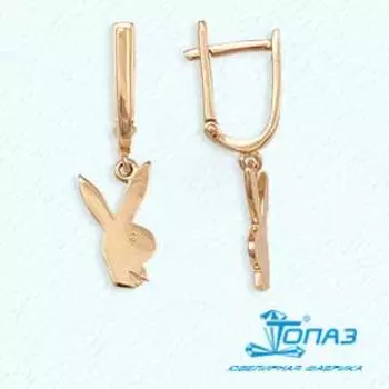 Серьги из красного золота Линии Любви