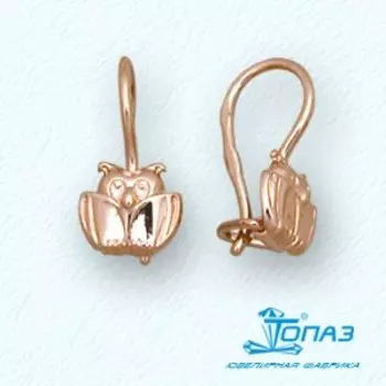 Серьги из красного золота Линии Любви