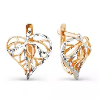 Серьги из красного золота Линии Любви