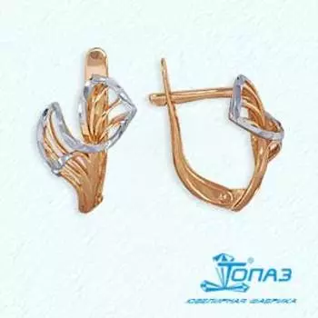 Серьги из красного золота Линии Любви