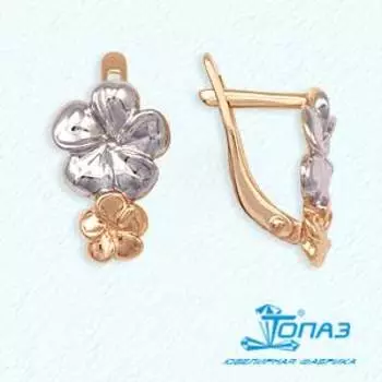 Серьги из красного золота Линии Любви