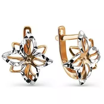 Серьги из красного золота Линии Любви