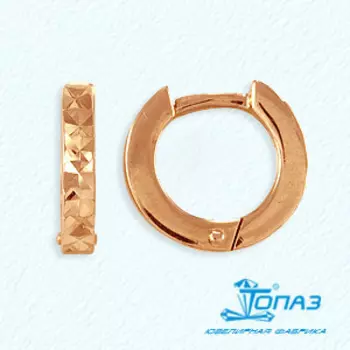 Серьги из красного золота Линии Любви