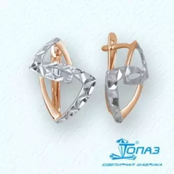 Серьги из красного золота Линии Любви