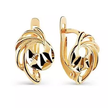 Серьги из красного золота Линии Любви