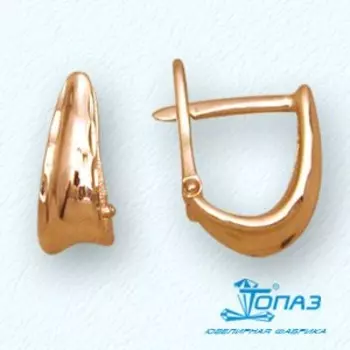 Серьги из красного золота Линии Любви
