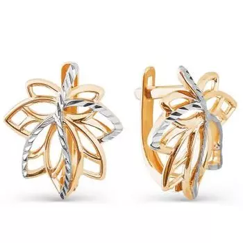 Серьги из красного золота Линии Любви