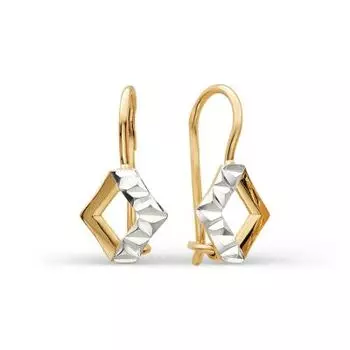 Серьги из красного золота Линии Любви