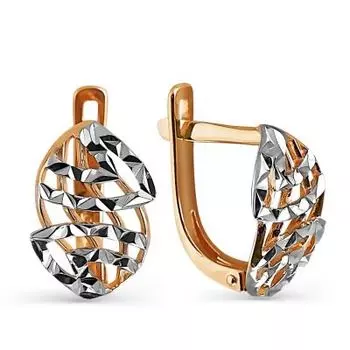 Серьги из красного золота Линии Любви