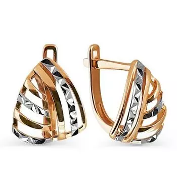 Серьги из красного золота Линии Любви