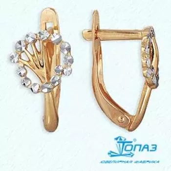 Серьги из красного золота Линии Любви