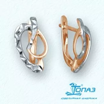 Серьги из красного золота Линии Любви