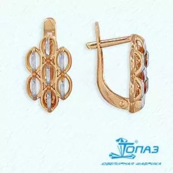Серьги из красного золота Линии Любви