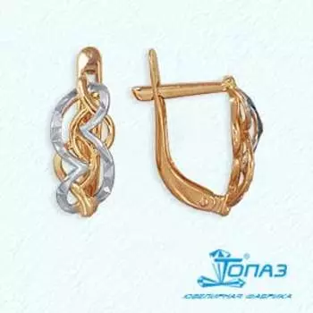 Серьги из красного золота Линии Любви