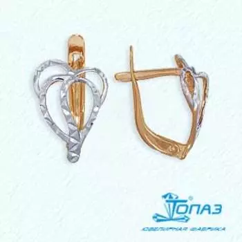 Серьги из красного золота Линии Любви