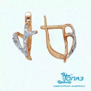 Серьги из красного золота Линии Любви