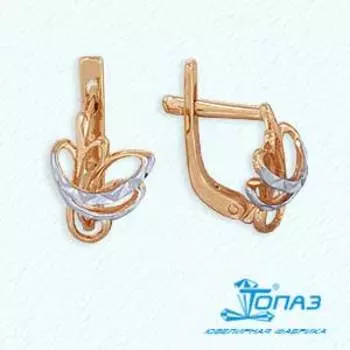 Серьги из красного золота Линии Любви