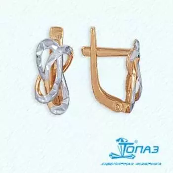 Серьги из красного золота Линии Любви