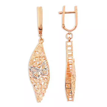 Серьги из красного золота Линии Любви