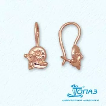 Серьги из красного золота Линии Любви