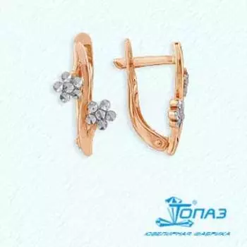 Серьги из красного золота Линии Любви