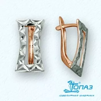 Серьги из красного золота Линии Любви