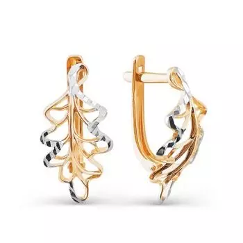 Серьги из красного золота Линии Любви