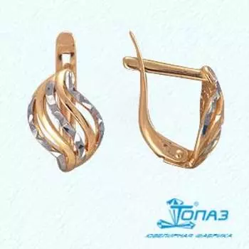 Серьги из красного золота Линии Любви