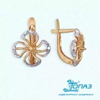 Серьги из красного золота Линии Любви