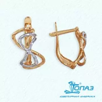 Серьги из красного золота Линии Любви