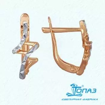 Серьги из красного золота Линии Любви