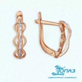 Серьги из красного золота Линии Любви