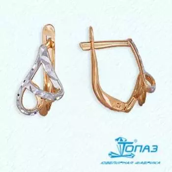 Серьги из красного золота Линии Любви