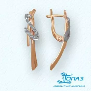 Серьги из красного золота Линии Любви