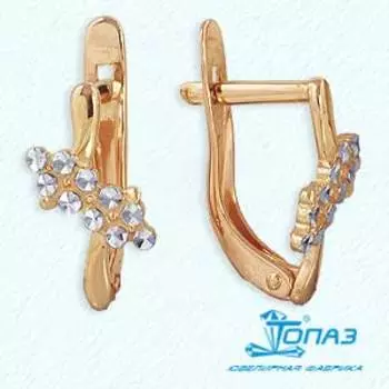 Серьги из красного золота Линии Любви