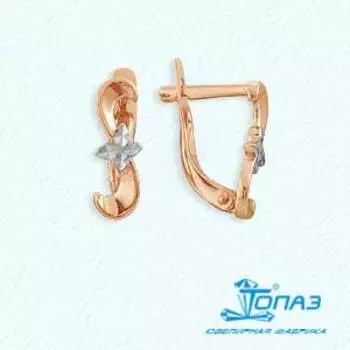 Серьги из красного золота Линии Любви